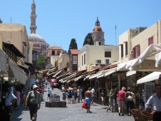 Shoppegate i Rhodos gamleby